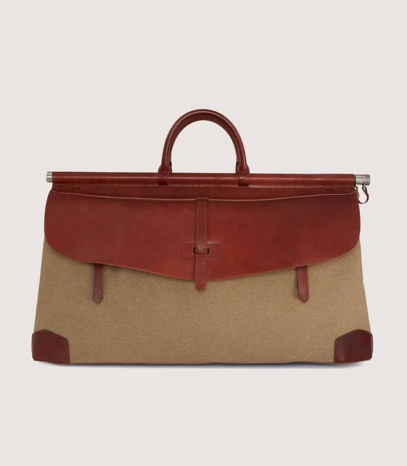 Side-By-Side Weekend Bag In Moss Green-Purdey Best
