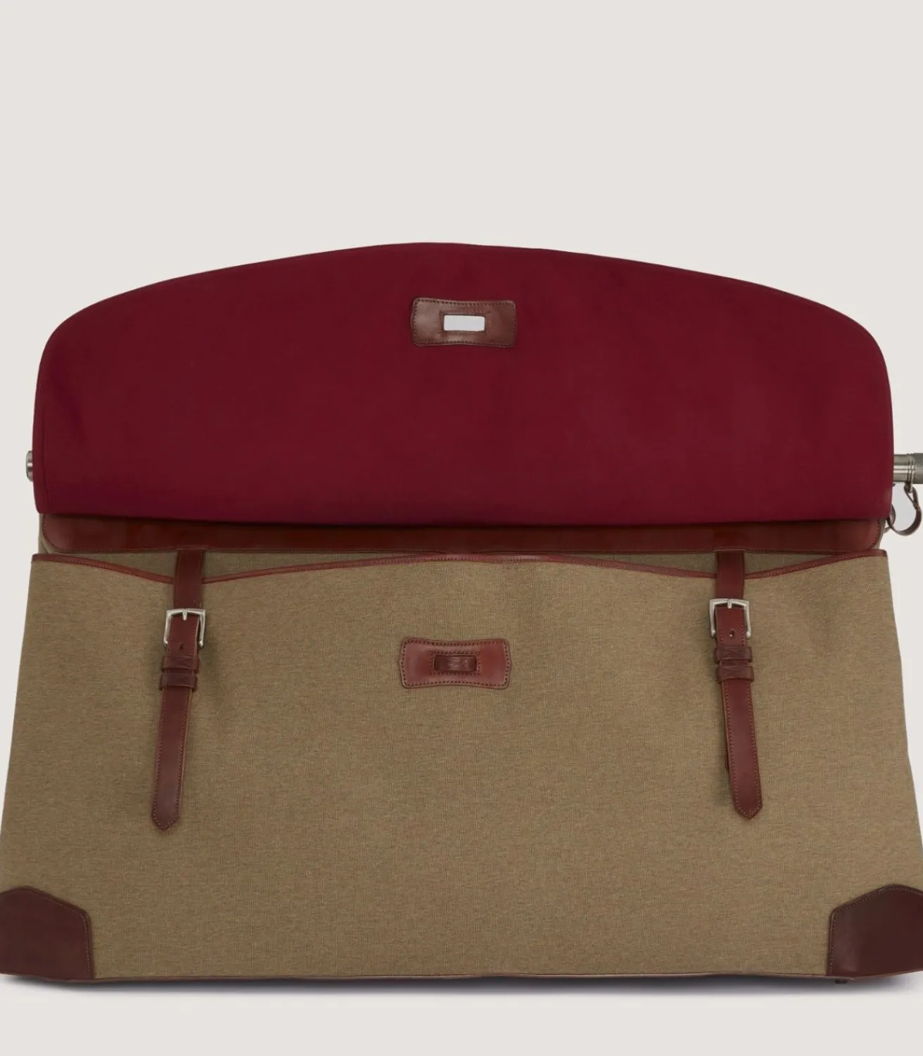 Side-By-Side Weekend Bag In Moss Green-Purdey Best