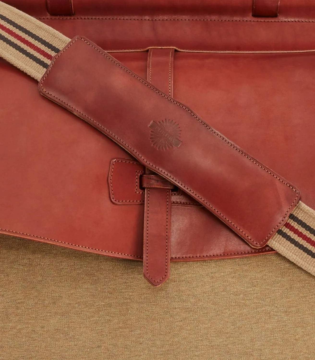 Side-By-Side Weekend Bag In Moss Green-Purdey Best