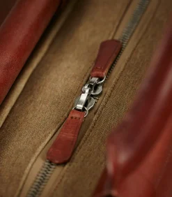 Side-By-Side Weekend Bag In Moss Green-Purdey Best