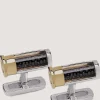 Silver Cartridge Cufflinks With Loose Shot In Silver-Purdey