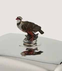 Silver Patridge Butter Tray In Silver-Purdey Best