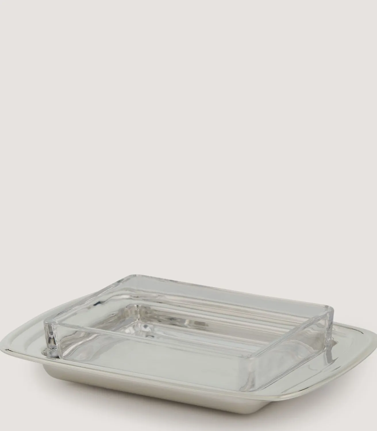 Silver Patridge Butter Tray In Silver-Purdey Best