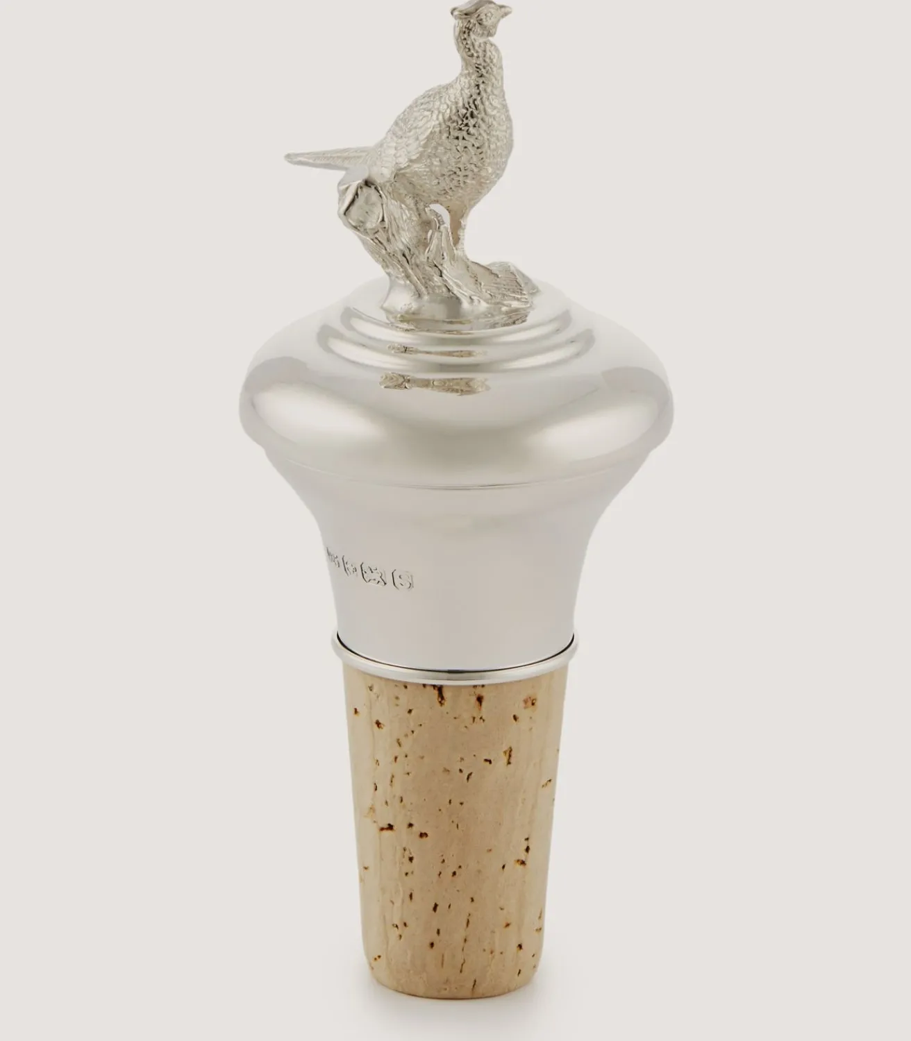 Silver Pheasant Bottle Stopper In Silver-Purdey Discount