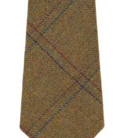 Tweed Check Tie In Berkshire Green-Purdey Sale