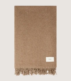 Undyed Cashmere Glencheck Blanket-Purdey Hot