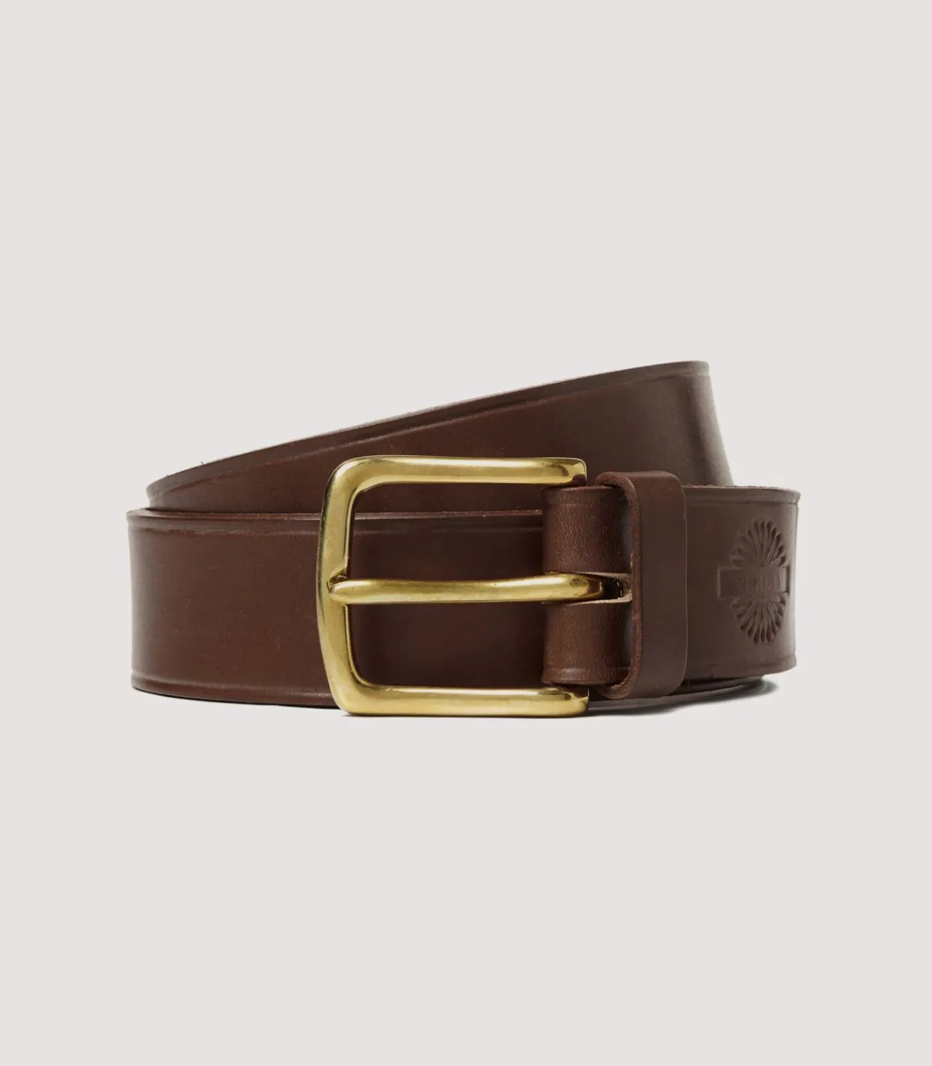 Unlined Bridle Leather Belt In Havana-Purdey Discount