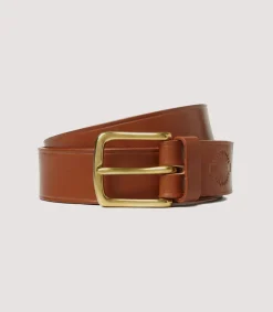 Unlined Bridle Leather Belt In London Tan-Purdey Discount