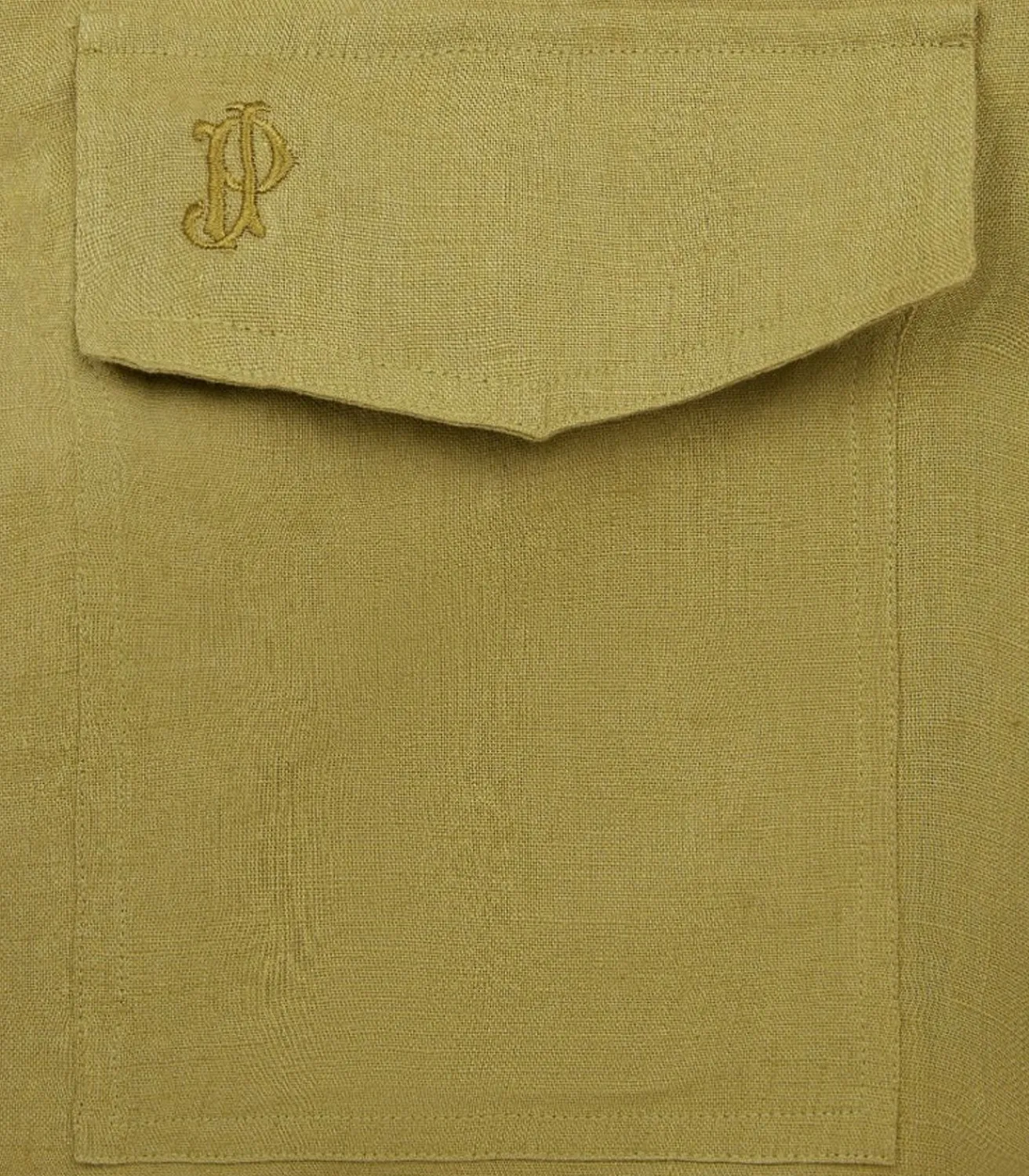 Women'S Belted Linen Shirt Dress In Ochre-Purdey Sale
