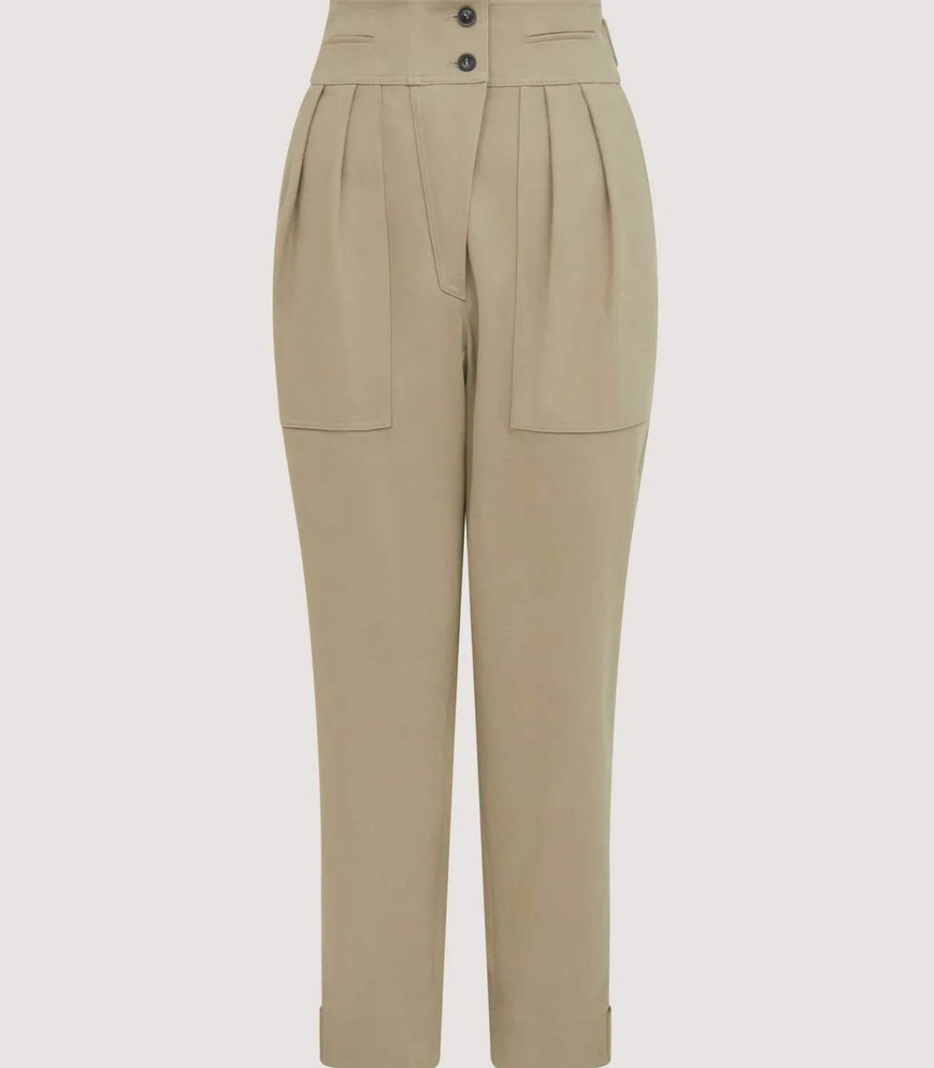 Women'S Brushed Cotton Twill Paddock Trousers In Khaki-Purdey Outlet
