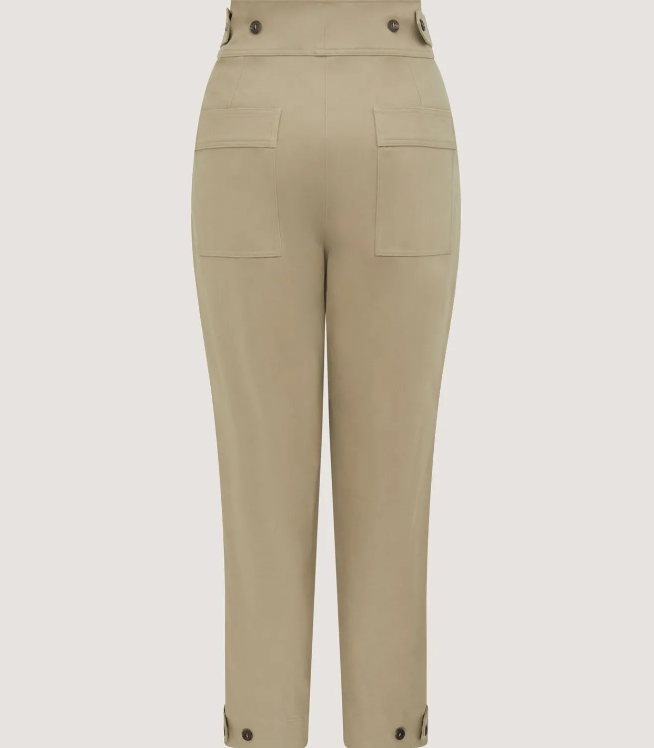 Women'S Brushed Cotton Twill Paddock Trousers In Khaki-Purdey Outlet