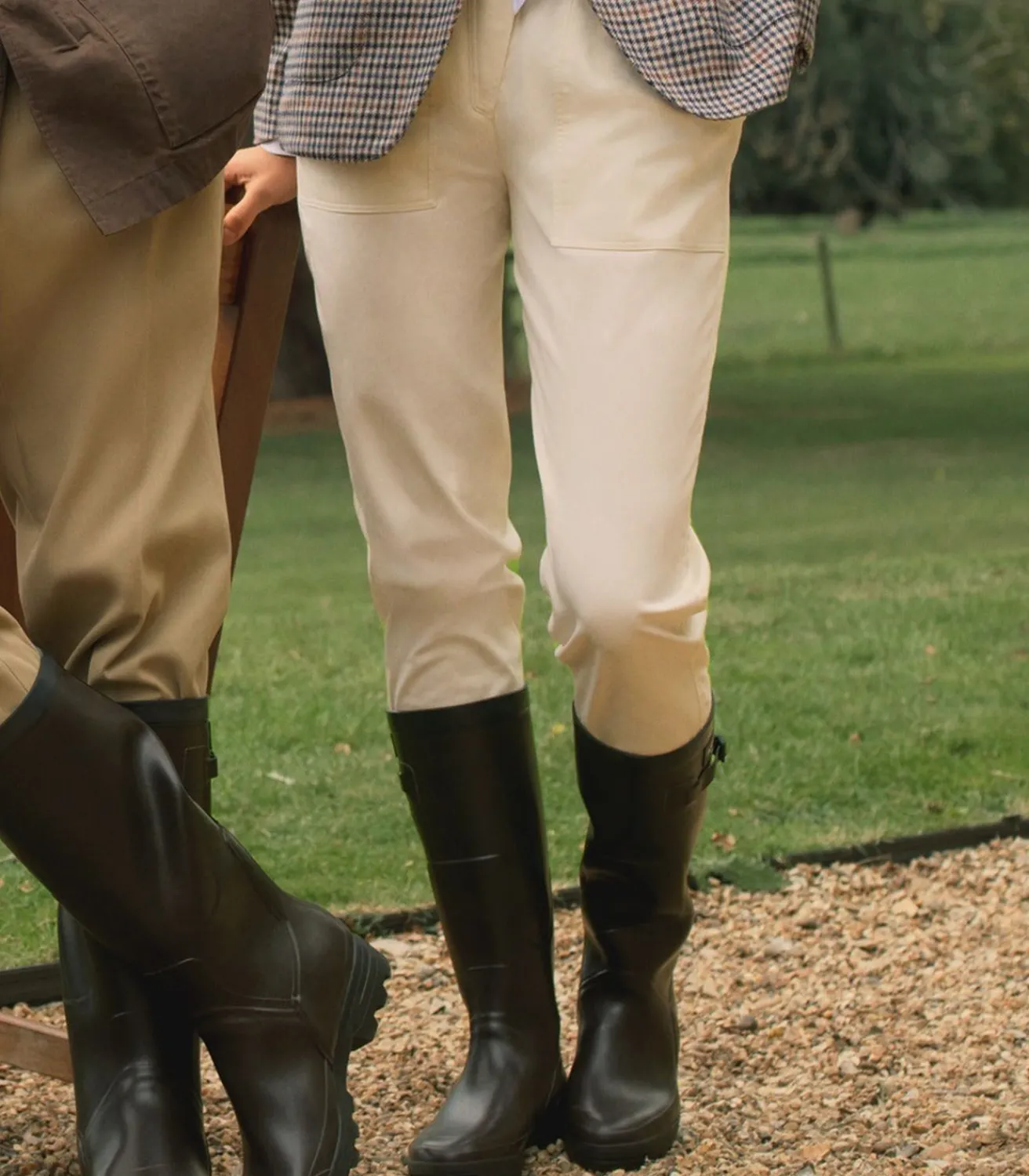Women'S Brushed Cotton Twill Paddock Trousers In Stone-Purdey Best