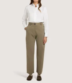 Women'S Button Down Signature Cotton Twill Shirt In White-Purdey Sale