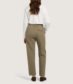 Women'S Button Down Signature Cotton Twill Shirt In White-Purdey Sale