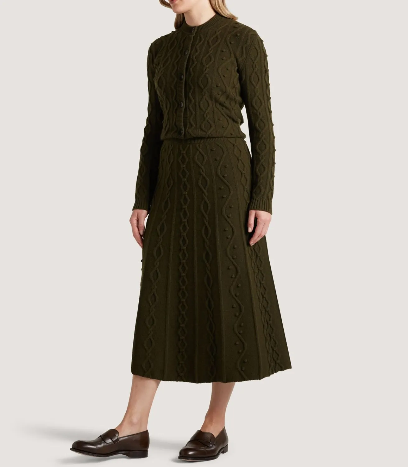 Women'S Cashmere Aran Skirt-Purdey Discount