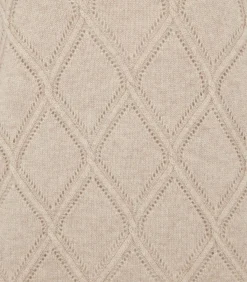 Women'S Cashmere Cable Sweater In Oatmeal-Purdey Sale