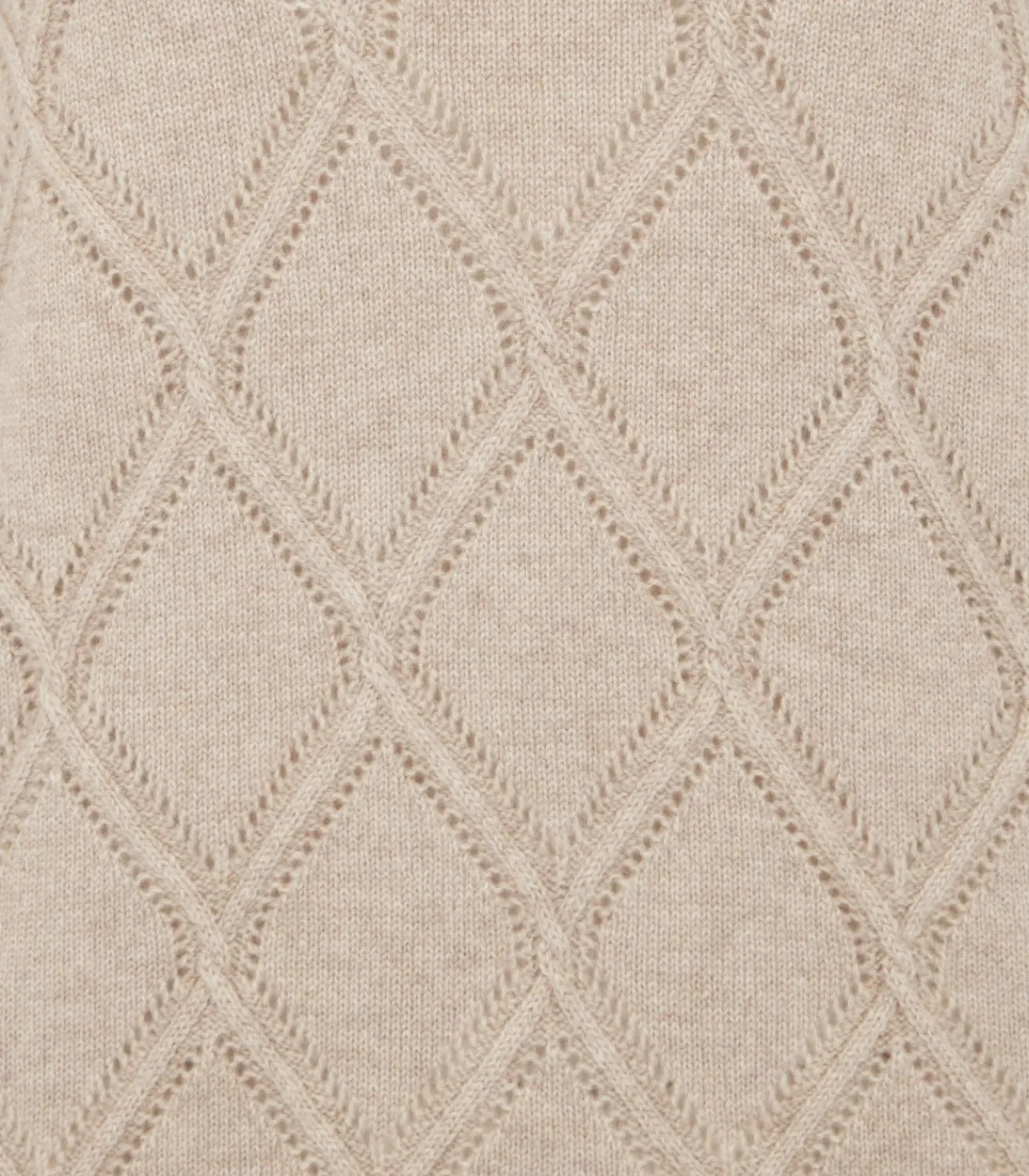 Women'S Cashmere Cable Sweater In Oatmeal-Purdey Sale