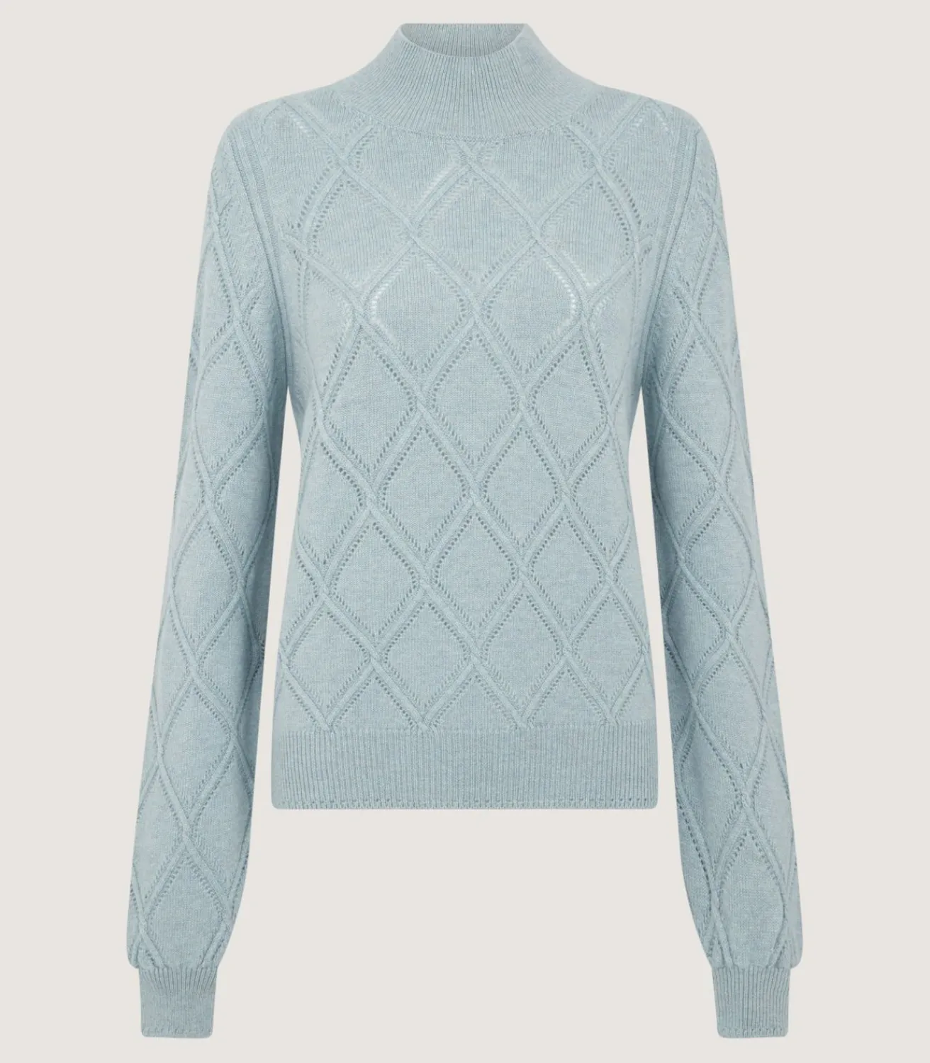 Women'S Cashmere Cable Sweater In Pine Green-Purdey Sale