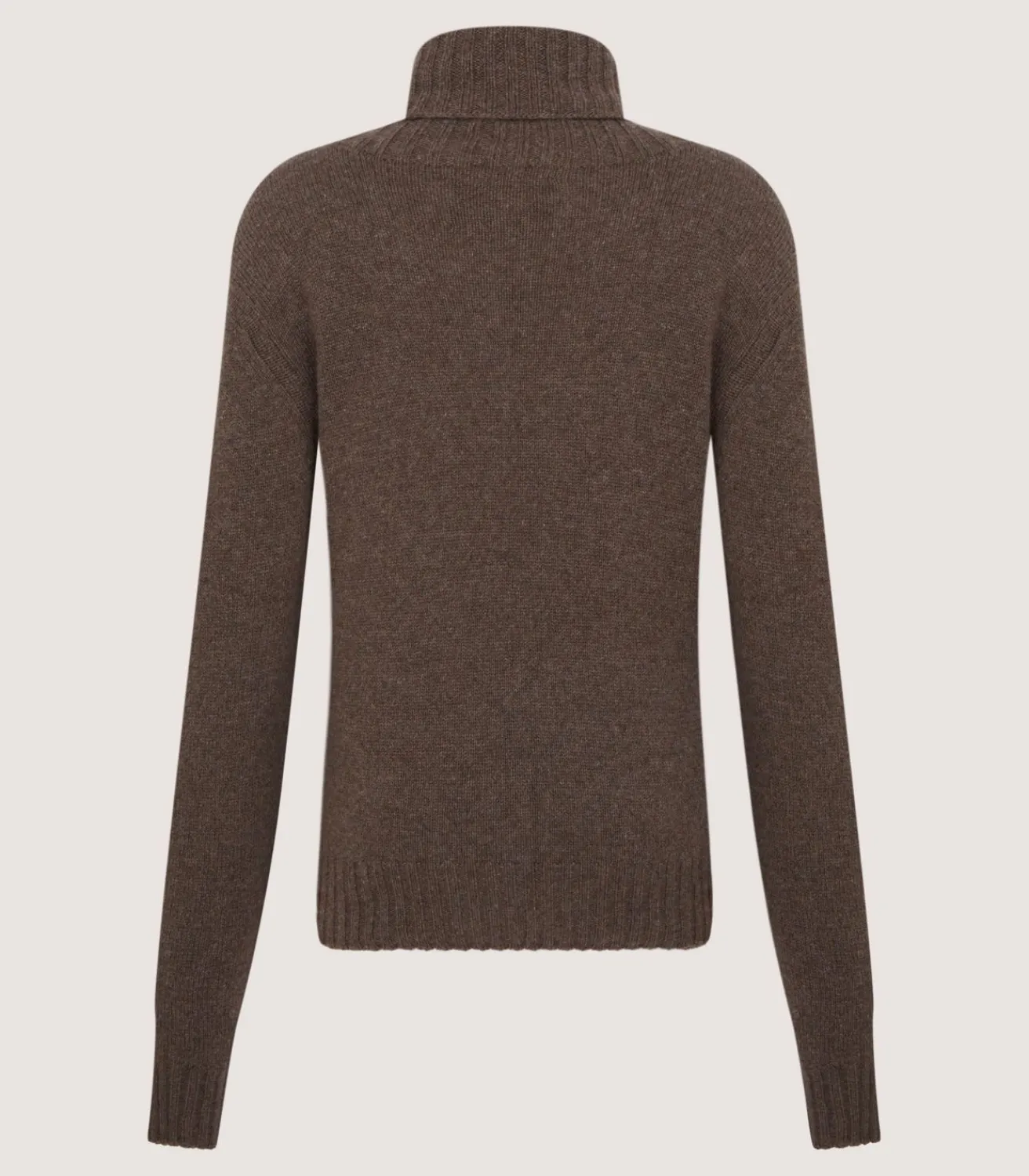 Women'S Cashmere Turtleneck Sweater With Chest Pocket-Purdey New