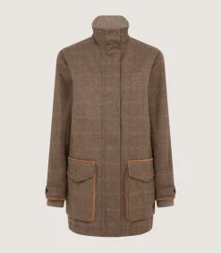 Women'S Cashmere Tweed Raglan Field Coat-Purdey Sale