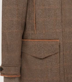 Women'S Cashmere Tweed Raglan Field Coat-Purdey Sale
