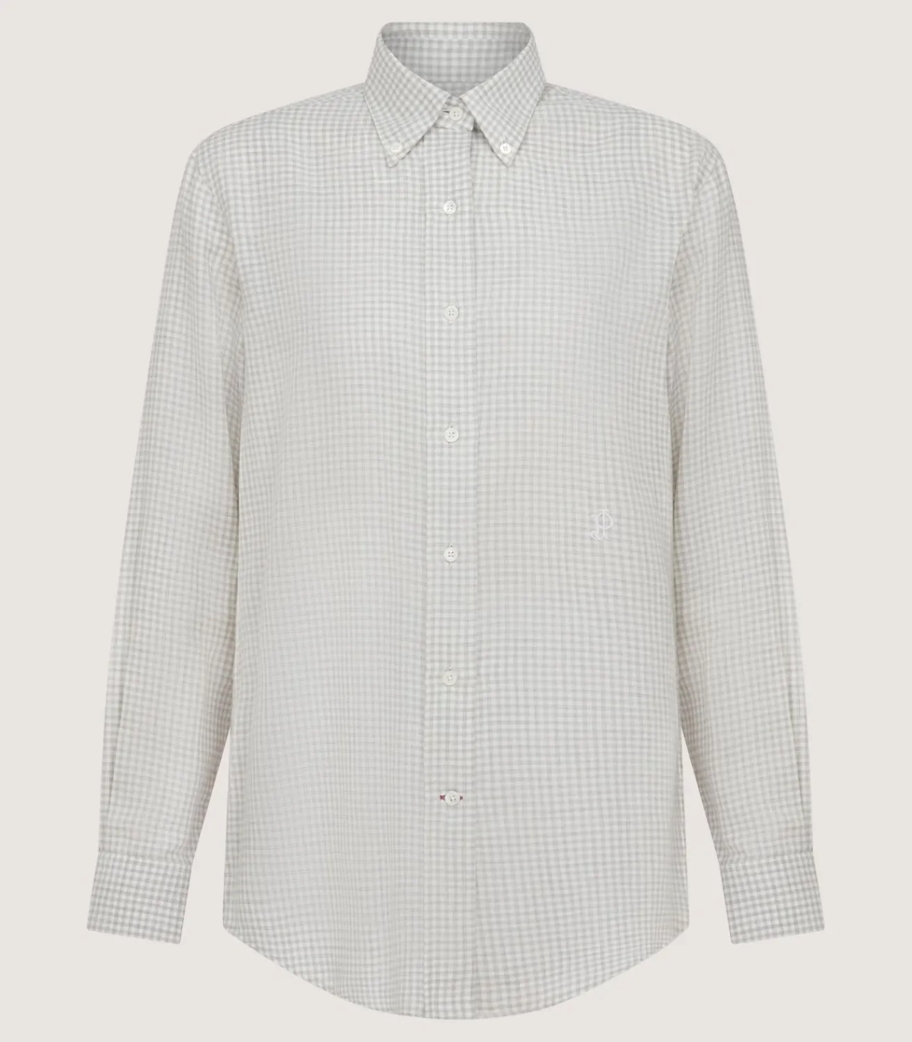 Women'S Cotton Cashmere Button Down Shirt-Purdey New