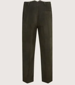 Women'S Double Pleat Trouser In Loden-Purdey Online