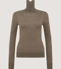Women'S Extra Fine Worsted Cashmere Turtleneck-Purdey Sale