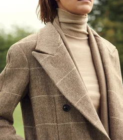 Women'S Extra Fine Worsted Cashmere Turtleneck-Purdey Sale