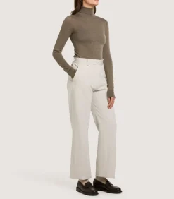 Women'S Extra Fine Worsted Cashmere Turtleneck-Purdey Sale