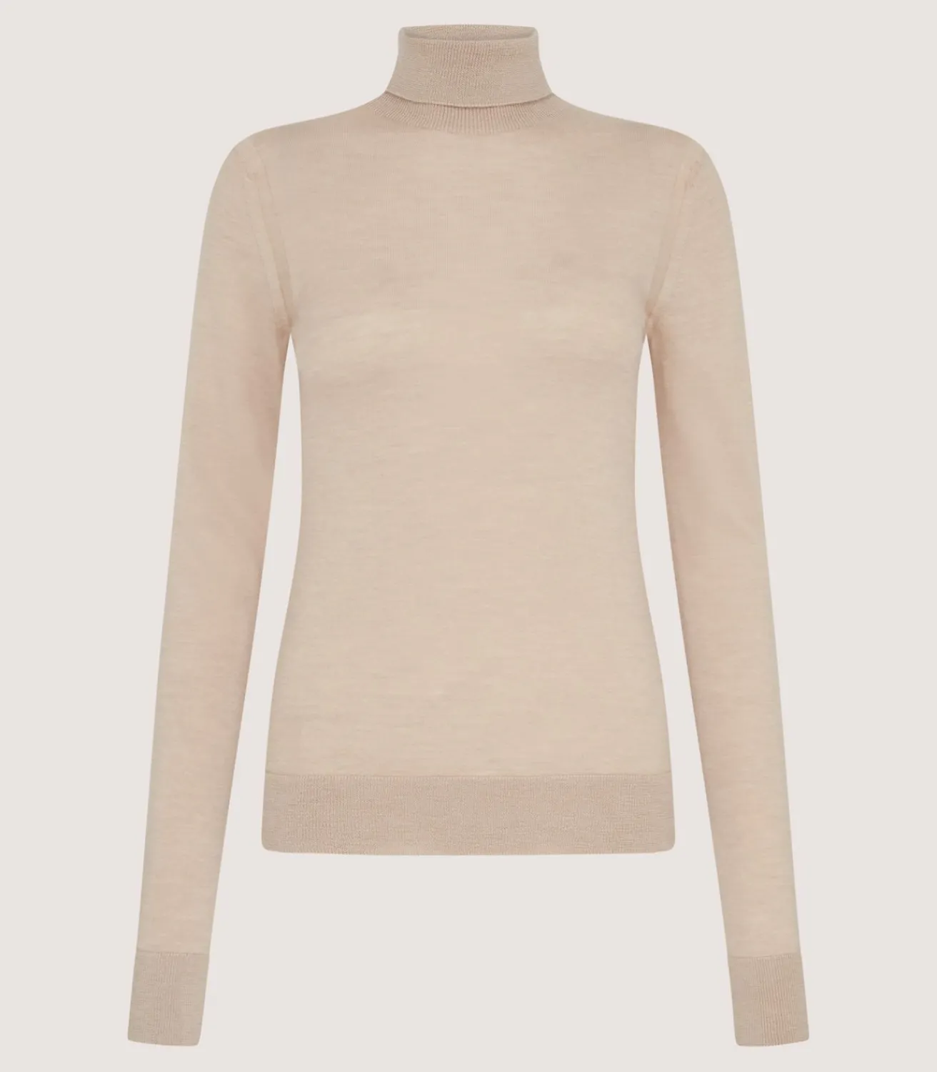Women'S Extra Fine Worsted Cashmere Turtleneck-Purdey Sale