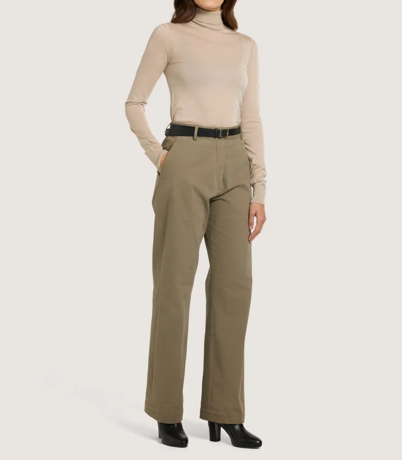 Women'S Extra Fine Worsted Cashmere Turtleneck-Purdey Sale