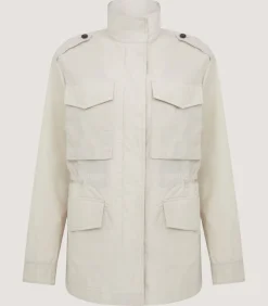 Women'S Field Jacket In Oatmeal-Purdey New