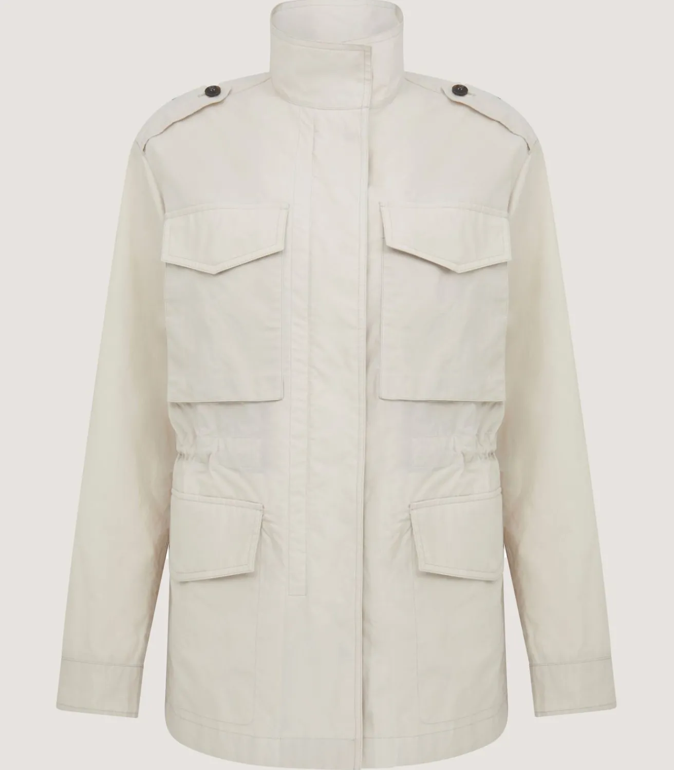 Women'S Field Jacket In Oatmeal-Purdey New