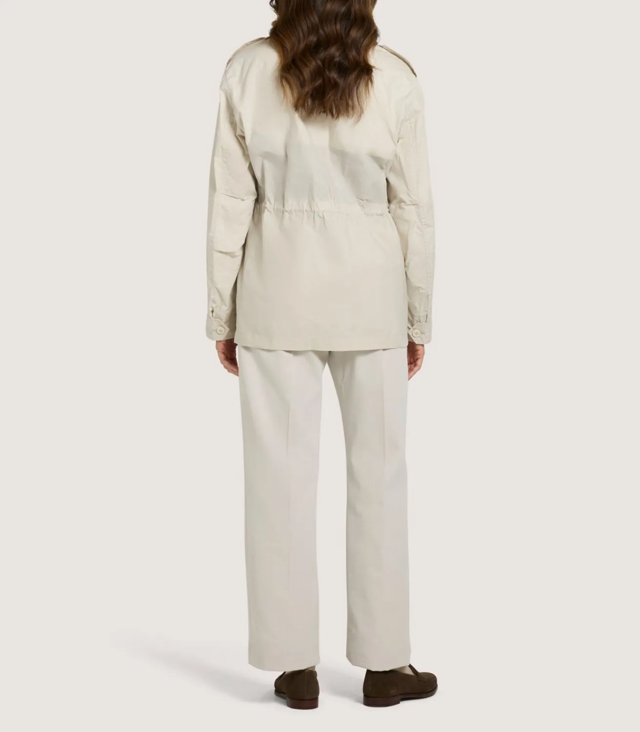 Women'S Field Jacket In Oatmeal-Purdey New