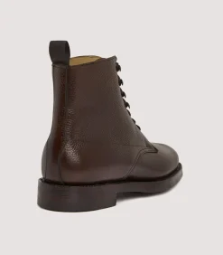 Women'S Grain Leather Ankle Boot In Dark Brown-Purdey Sale