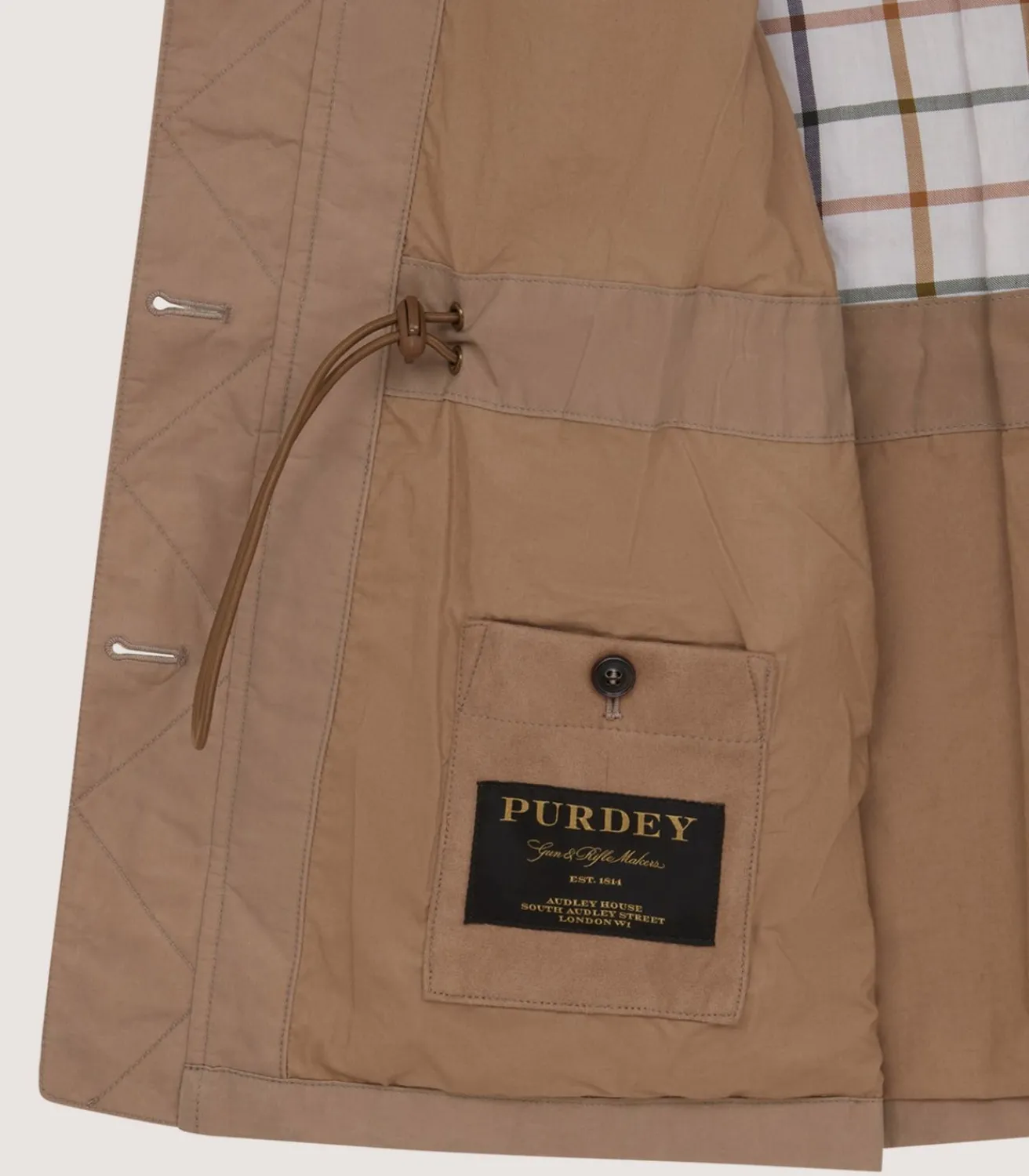 Women'S High Collar Dry Wax Summer Sporting Vest In Taupe-Purdey Best