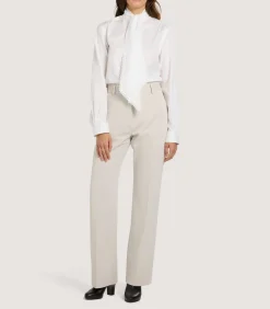 Women'S Lace Stand Collar Shirt-Purdey Best