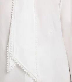 Women'S Lace Stand Collar Shirt-Purdey Best