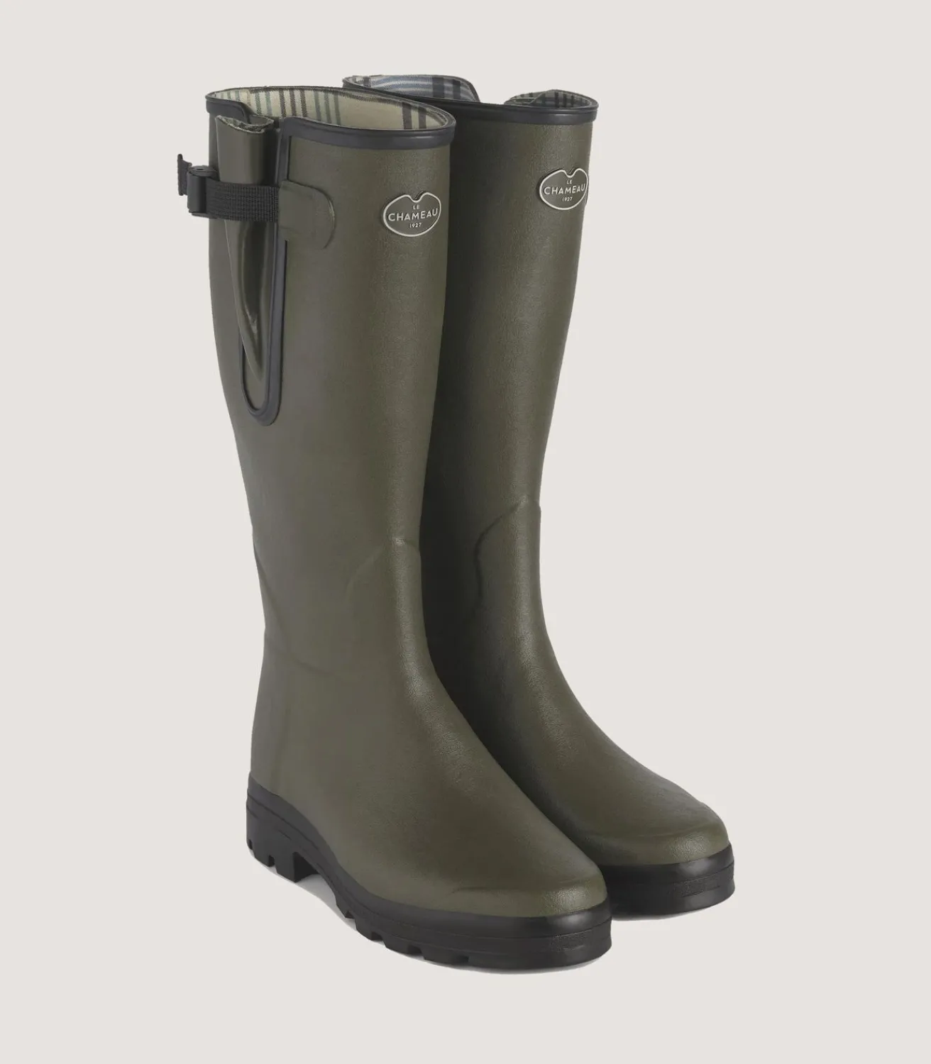 Women'S Le Chameau Vierzon Jersey Boot In Forest Green-Purdey