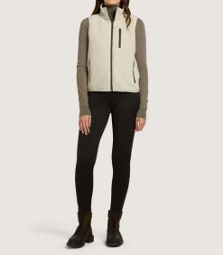 Women'S Merino Lux Fleece Gilet-Purdey New