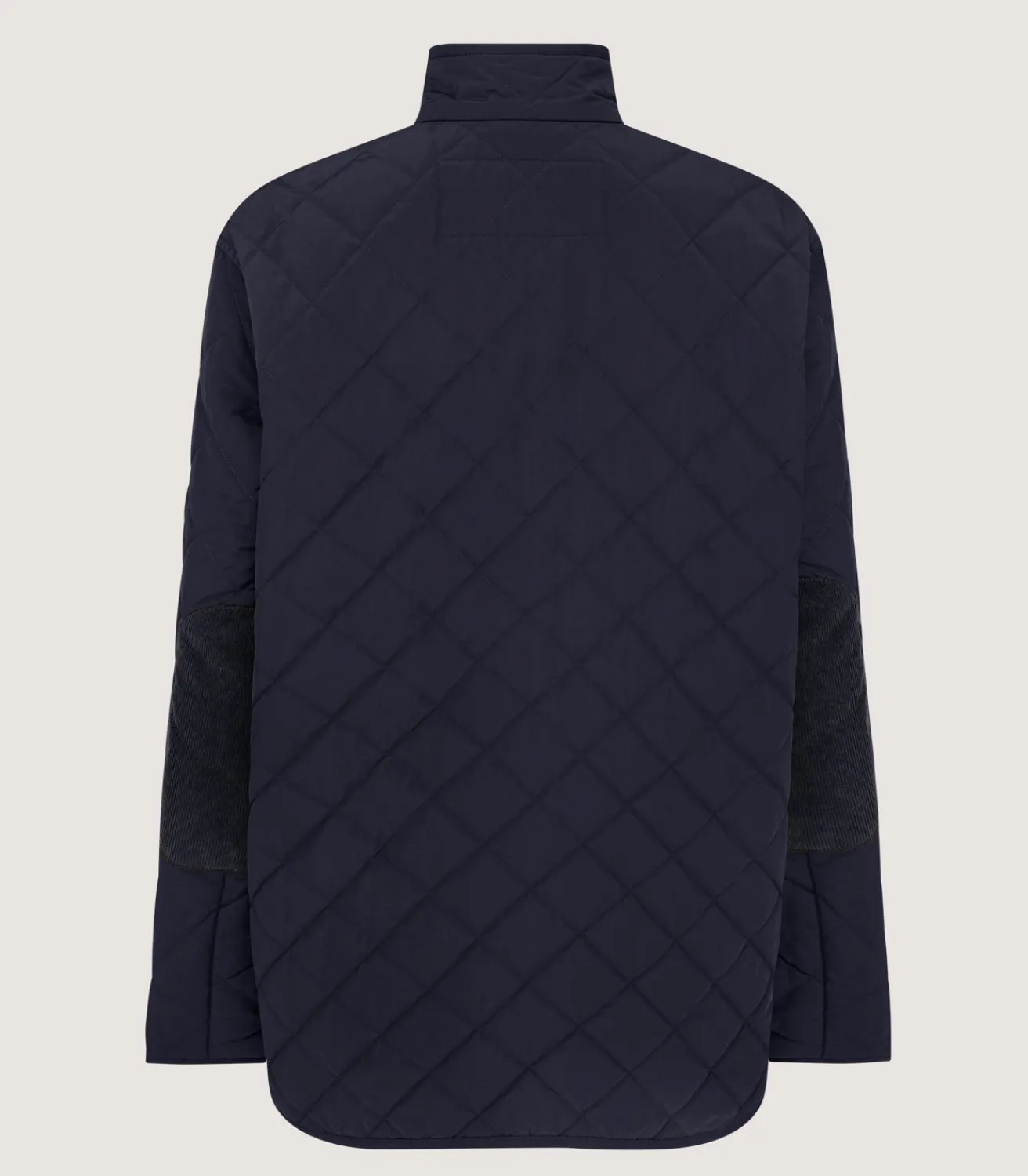 Women'S Navy Quilted Jacket-Purdey Outlet