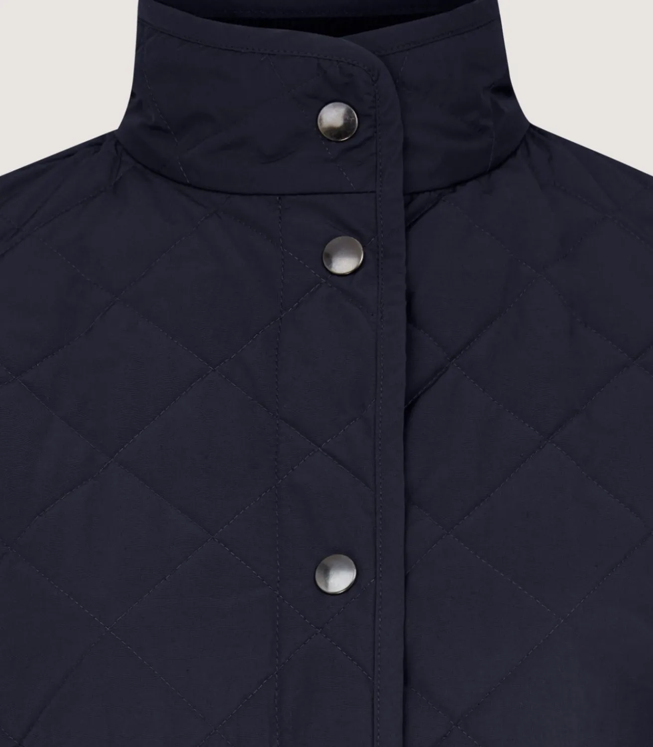Women'S Navy Quilted Jacket-Purdey Outlet