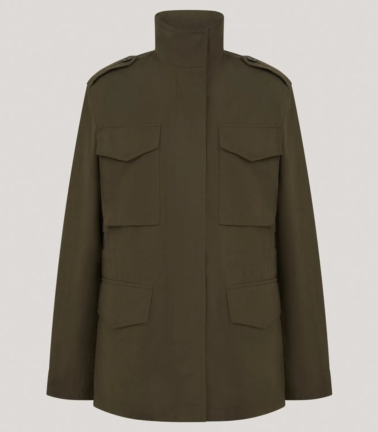 Women'S Olive Field Jacket-Purdey Clearance