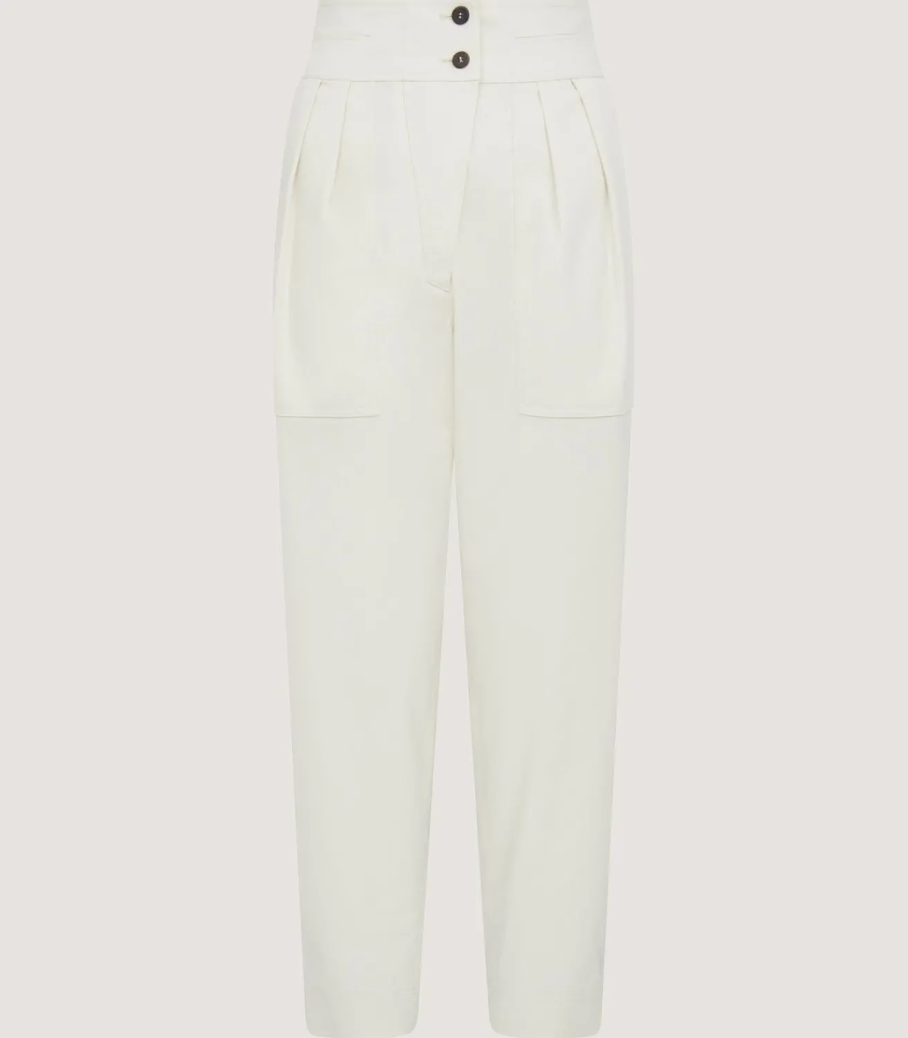Women'S Organic Twill Paddock Trousers In Ivory-Purdey Clearance