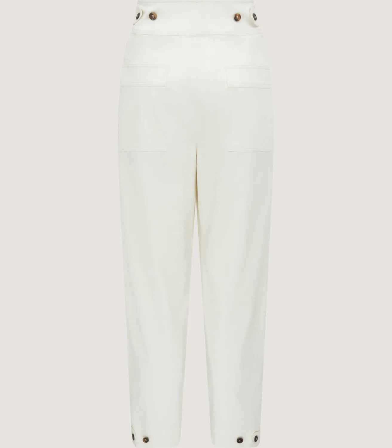 Women'S Organic Twill Paddock Trousers In Ivory-Purdey Clearance