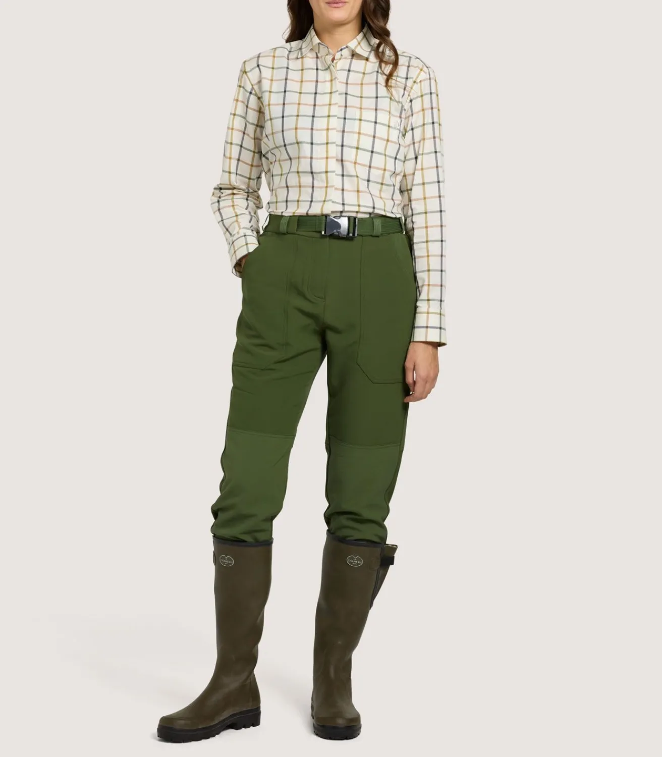 Women'S Shropshire Lightweight Trousers In Fern Green-Purdey Online