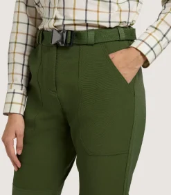 Women'S Shropshire Lightweight Trousers In Fern Green-Purdey Online