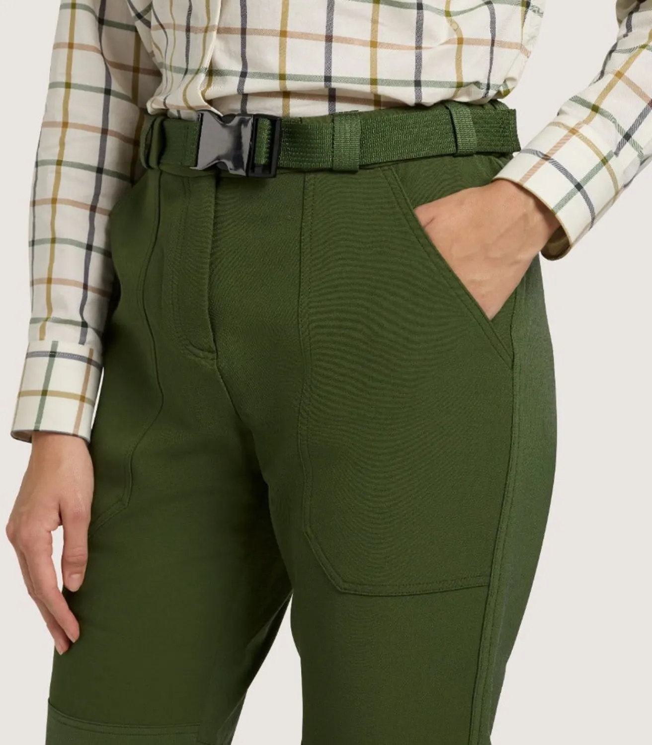 Women'S Shropshire Lightweight Trousers In Fern Green-Purdey Online
