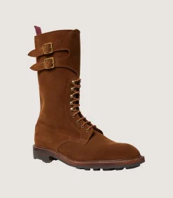 Women'S Suede Twin Strap Boot With Ridgeway Sole-Purdey Sale